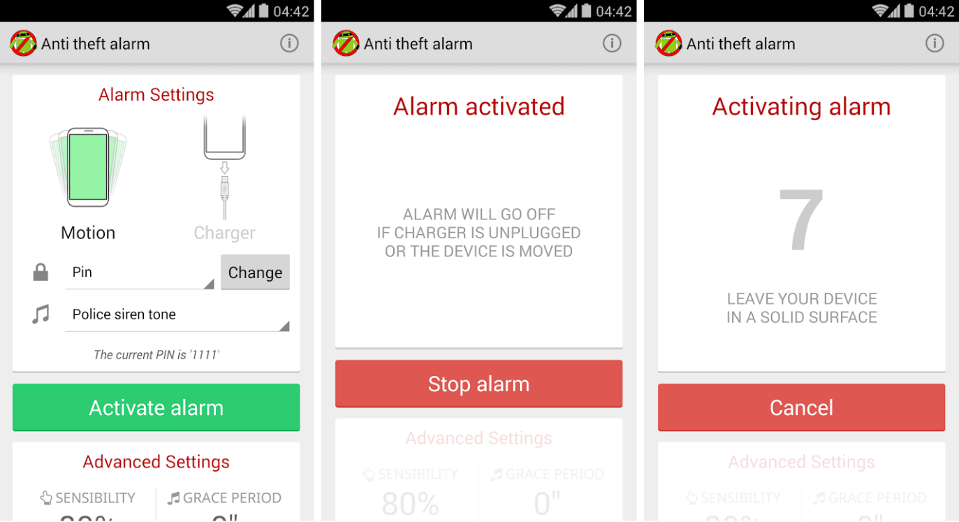 anti-theft-alarm-interface