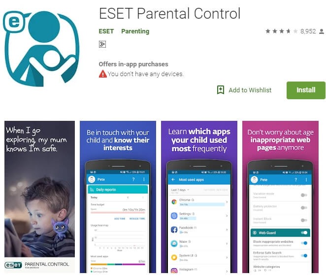 eset parental control app usa