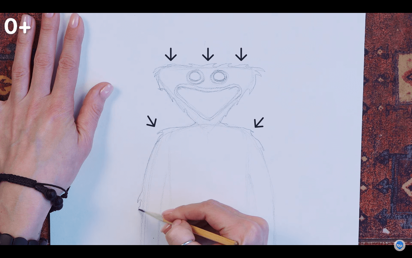видео как нарисовать хаги ваги