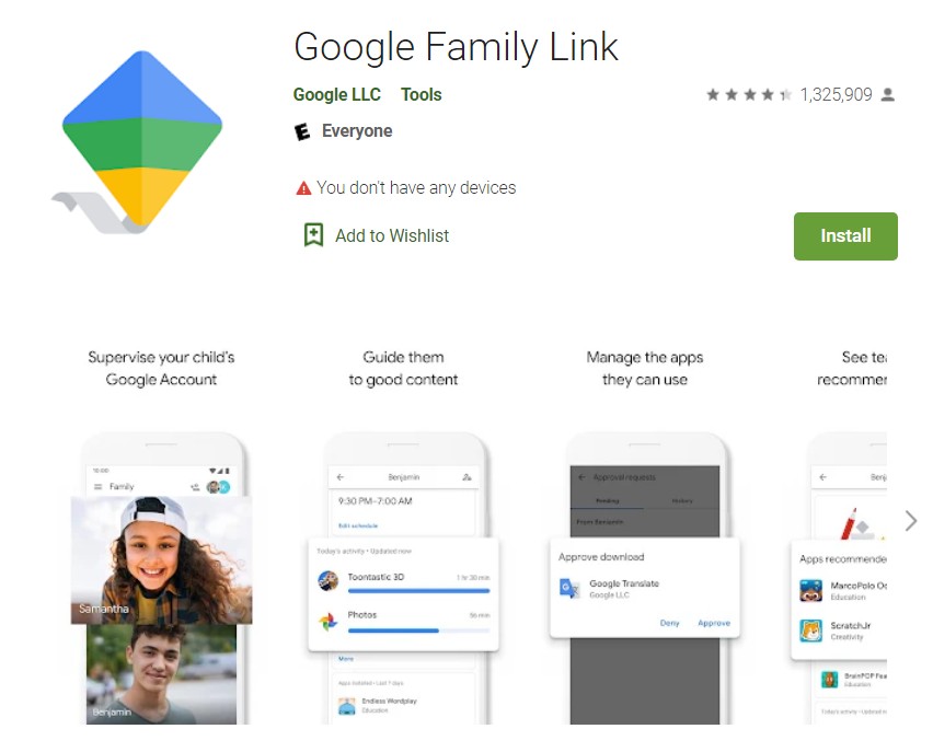 how to set up family link on iphone