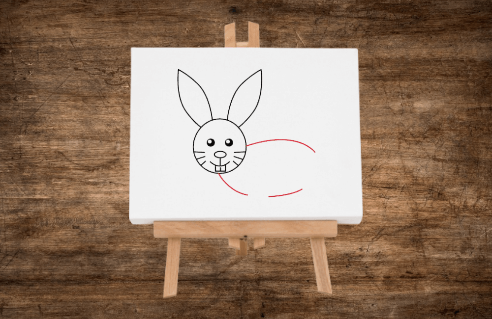 как нарисовать зайца для детей