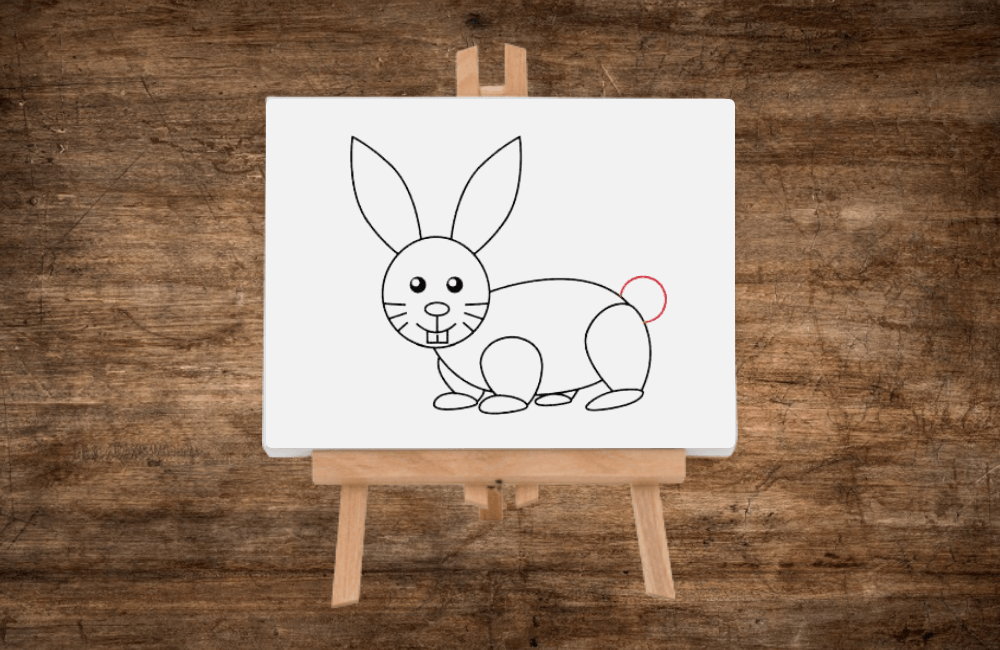 Rabbit pencil drawing