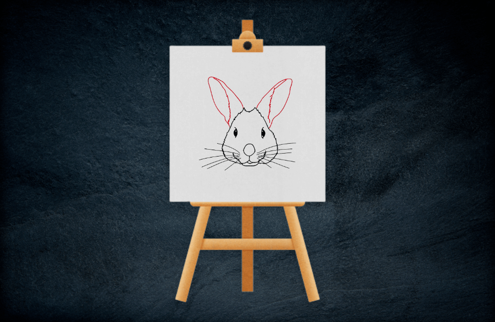 bunny drawings easy