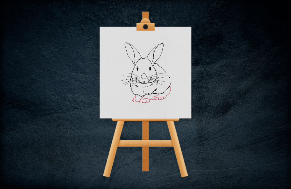 drawing a rabbit step by step