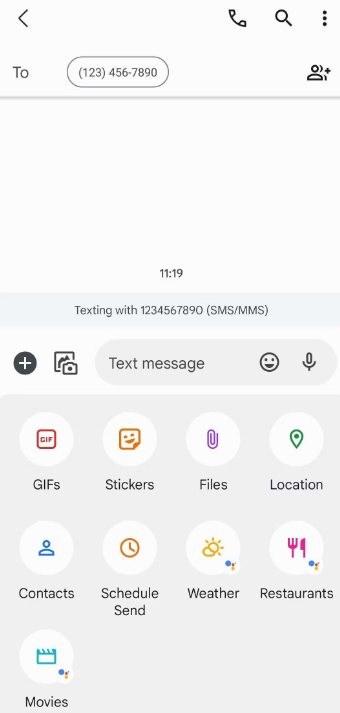 Share Location in Google Messages