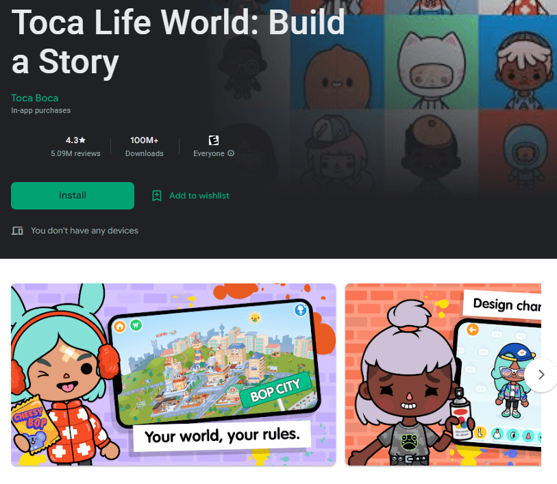 Toca Life World: Build a Story – Apps on Google Play