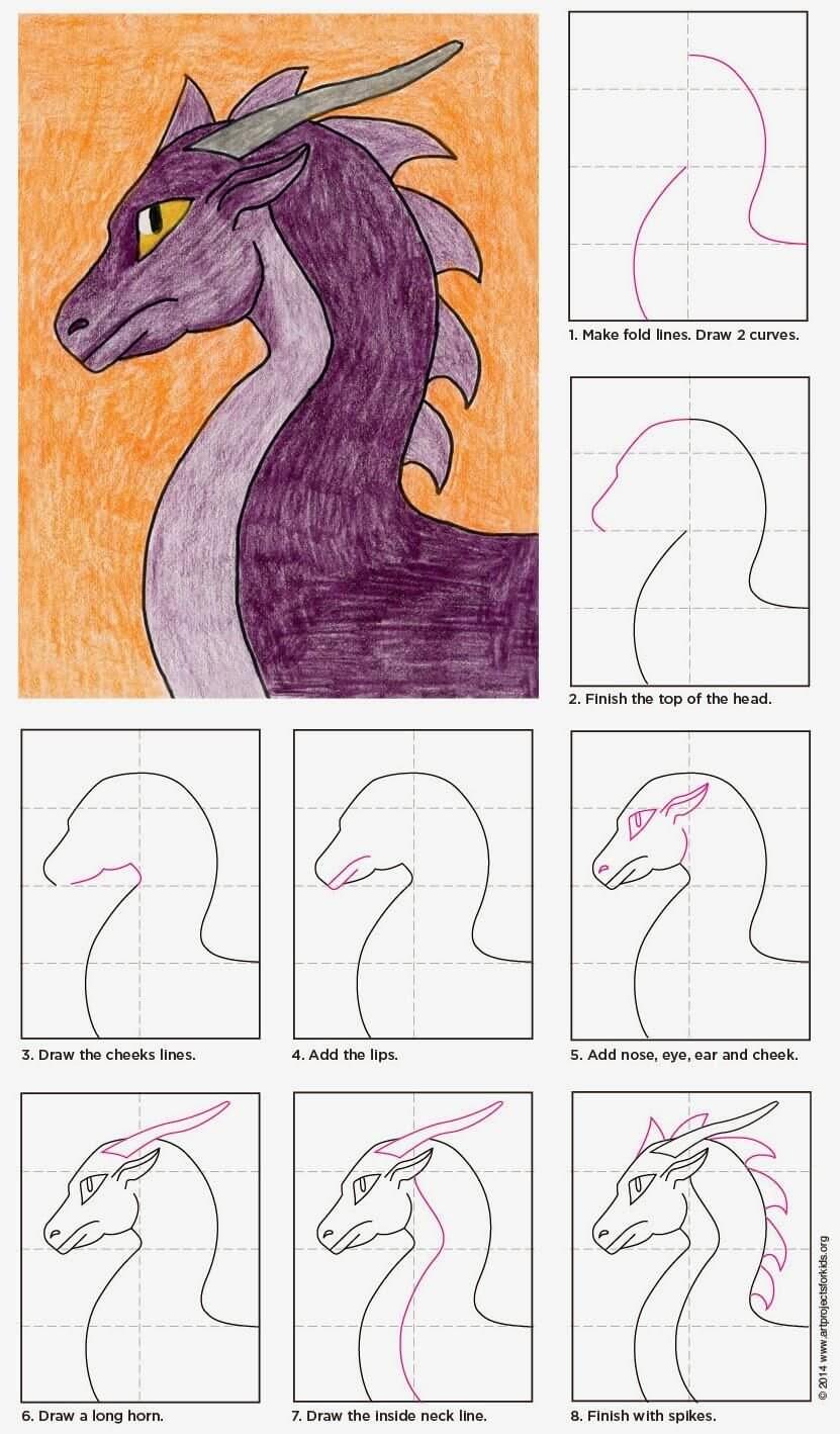 как нарисовать дракона