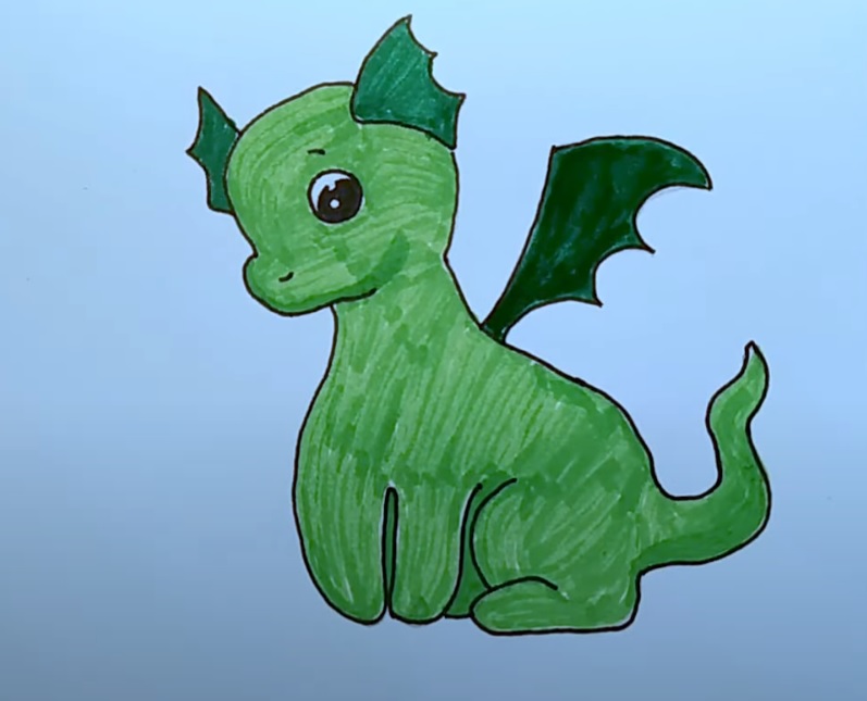 как нарисовать дракона легко