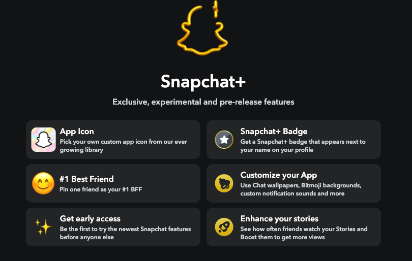 what is snapchat plus