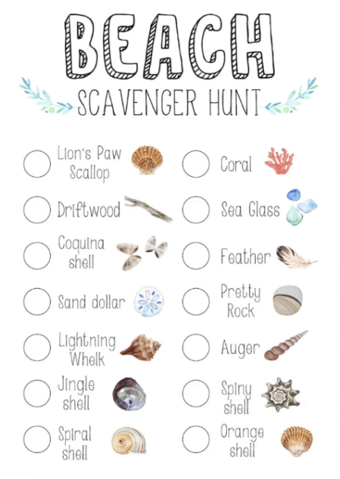 backyard scavenger hunt for kids