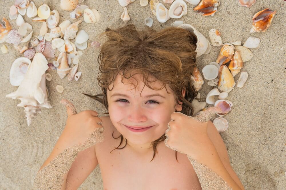 kids at beach