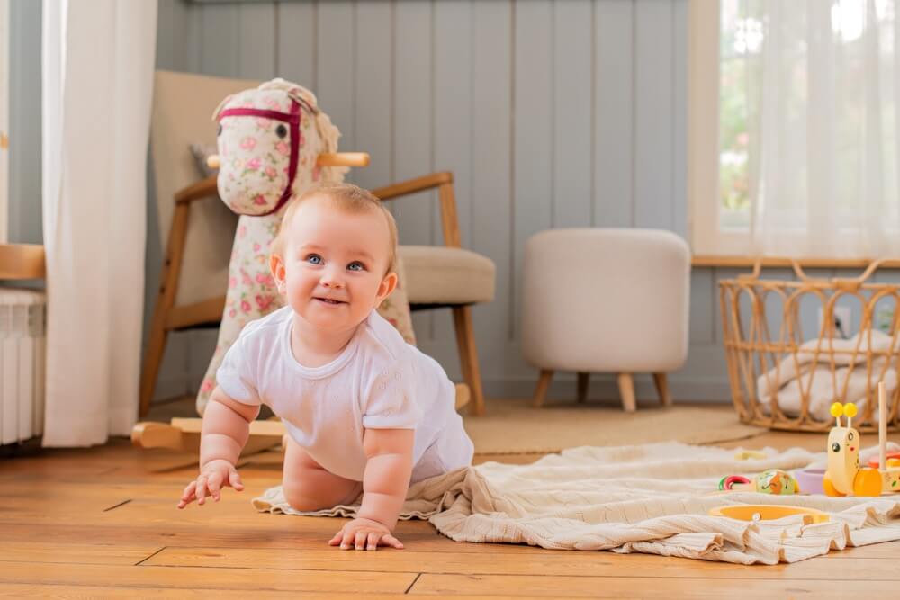 crawling baby