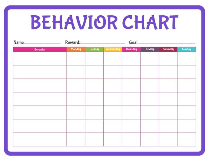 behavior chart printable